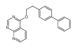 4-(2-(1,1'-Biphenyl)-4-ylethoxy)pyrido(2,3-d)pyrimidine structure