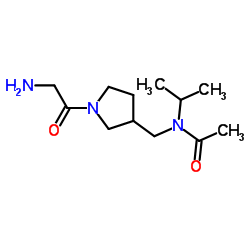 N-[(1-Glycyl-3-pyrrolidinyl)methyl]-N-isopropylacetamide结构式