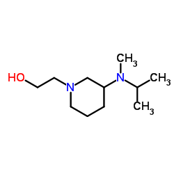 2-{3-[Isopropyl(methyl)amino]-1-piperidinyl}ethanol结构式