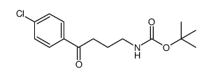 tert-Butyl (4-(4-chlorophenyl)-4-oxobutyl)carbamate structure