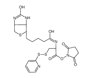 Biotinyl Pyridinyldithio N-Hydroxysuccinimide Alanine Ester structure