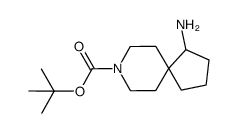 1-Amino-8-aza-spiro[4.5]decane-8-carboxylic acid tert-butyl ester结构式