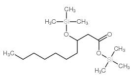 Trimethylsilyl 3-[(trimethylsilyl)oxy]decanoate结构式