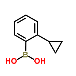 (2-环丙基苯基)硼酸结构式