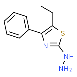 5-ETHYL-4-PHENYL-2(3H)-THIAZOLONE HYDRAZONE结构式