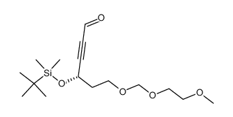 (4S)-4-tert-Butyldimethylsiloxy-6-(2-methoxyethoxymethoxy)-2-hexynal结构式