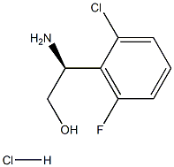 (2S)-2-AMINO-2-(2-CHLORO-6-FLUOROPHENYL)ETHAN-1-OL HYDROCHLORIDE结构式