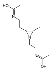 N-[2-[2-(2-acetamidoethyl)-3-methyldiaziridin-1-yl]ethyl]acetamide Structure