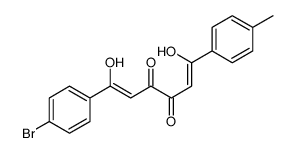 (Z,Z)-1-(4-Bromophenyl)-3,4-dihydroxy-6-(4-methylphenyl)-2,4-hexadiene-1,6-dione结构式