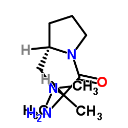 (2S)-2-Amino-1-{(2S)-2-[(dimethylamino)methyl]-1-pyrrolidinyl}-1-propanone Structure