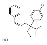 (E)-3-(4-chlorophenyl)-N,N-dimethyl-6-phenylhex-5-en-3-amine,hydrochloride Structure