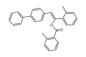 2-([1,1'-biphenyl]-4-yl)-1-(o-tolyl)vinyl 2-methylbenzoate Structure