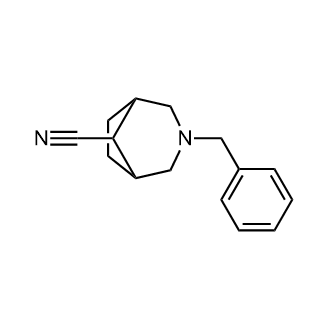 3-Benzyl-3-aza-bicyclo[3.2.1]octane-8-carbonitrile Structure