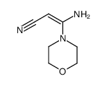 3-amino-3-morpholinopropenenitrile Structure