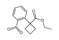 ethyl 1-(2-nitrophenyl)cyclobutanecarboxylate结构式