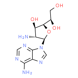 9-(2-Amino-2-deoxy-β-D-glucofuranosyl)-9H-purin-6-amine Structure