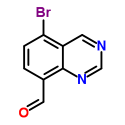 5-Bromo-8-quinazolinecarbaldehyde结构式