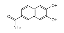 2-Naphthalenecarboxamide, 6,7-dihydroxy- (9CI) Structure