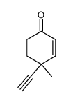 2-Cyclohexen-1-one, 4-ethynyl-4-methyl- (9CI) structure