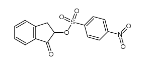 1-oxo-2,3-dihydro-1H-inden-2-yl 4-nitrobenzenesulfonate Structure