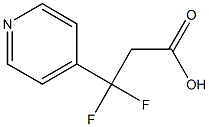 3,3-Difluoro-3-pyridin-4-yl-propionic acid Structure