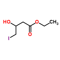 Ethyl 3-hydroxy-4-iodobutanoate结构式