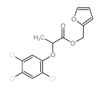 Propanoic acid,2-(2,4,5-trichlorophenoxy)-, 2-furanylmethyl ester Structure