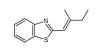 Benzothiazole, 2-(2-methyl-1-butenyl)- (7CI,9CI) structure