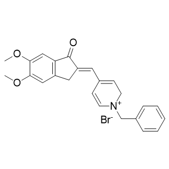 4-[(E)-(1,3-Dihydro-5,6-Dimethoxy-1-Oxo-2H-Inden-2-Ylidene)Methyl]-1-(Phenylmethyl)-Bromide Pyridinium picture