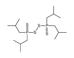 [bis(2-methylpropyl)phosphinothioyldisulfanyl]-bis(2-methylpropyl)-sulfanylidene-λ5-phosphane Structure