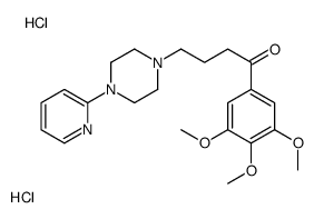 4-(4-pyridin-1-ium-2-ylpiperazin-1-ium-1-yl)-1-(3,4,5-trimethoxyphenyl)butan-1-one,dichloride Structure