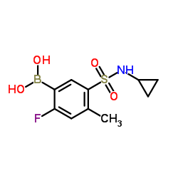 (5-(N-cyclopropylsulfamoyl)-2-fluoro-4-methylphenyl)boronic acid picture