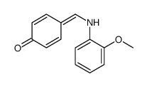 4-[(2-methoxyanilino)methylidene]cyclohexa-2,5-dien-1-one Structure
