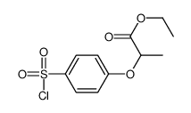 ethyl 2-(4-chlorosulfonylphenoxy)propanoate Structure