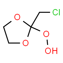 Orthoacetic monoperoxyacid,chloro-,cyclic O,O-ethylene ester (8CI) Structure