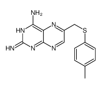 6-[(4-methylphenyl)sulfanylmethyl]pteridine-2,4-diamine Structure