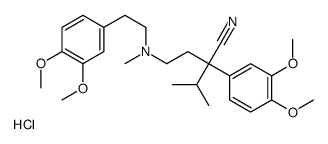 2-(3,4-dimethoxyphenyl)-2-[2-[2-(3,4-dimethoxyphenyl)ethyl-methylamino]ethyl]-3-methylbutanenitrile,hydrochloride picture