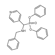 diphenyl ((benzylamino)(pyridin-4-yl)methyl)phosphonate Structure