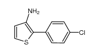 3-amino-2-(4-chlorophenyl)thiophene结构式