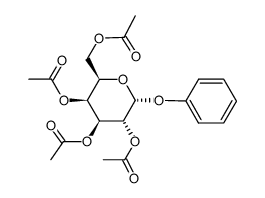 (2R,3S,4S,5R,6R)-2-(acetoxymethyl)-6-phenoxytetrahydro-2H-pyran-3,4,5-triyl triacetate结构式