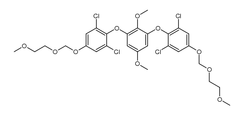 bis 2,6-[(2',6'-dichloro-4'-methoxy ethoxy methoxy)phenoxy]-1,4-dimethoxybenzene Structure