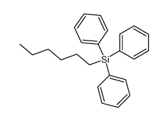 hexyltriphenylsilane Structure