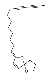 2-trideca-9,11-diynylidene-1,6-dioxaspiro[4.4]non-3-ene结构式