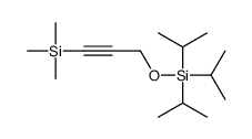 trimethyl-[3-tri(propan-2-yl)silyloxyprop-1-ynyl]silane结构式