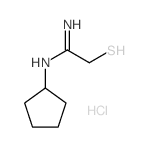 N-cyclopentyl-2-sulfanyl-ethanimidamide Structure