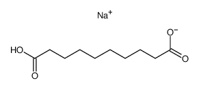 Sebacic acid hydrogen 1-sodium salt结构式