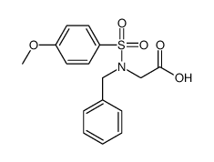 2-[benzyl-(4-methoxyphenyl)sulfonylamino]acetic acid结构式