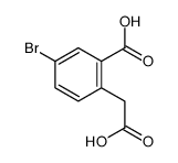 5-溴-2-(羧基甲基)苯甲酸结构式
