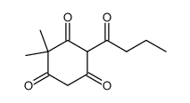 4-butyryl-2,2-dimethyl-cyclohexane-1,3,5-trione Structure