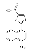5-(4-Aminonaphthalen-1-yl)-furan-2-carboxylic acid structure